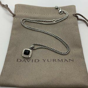 David Yurman petite Albion Black Onyx Necklace